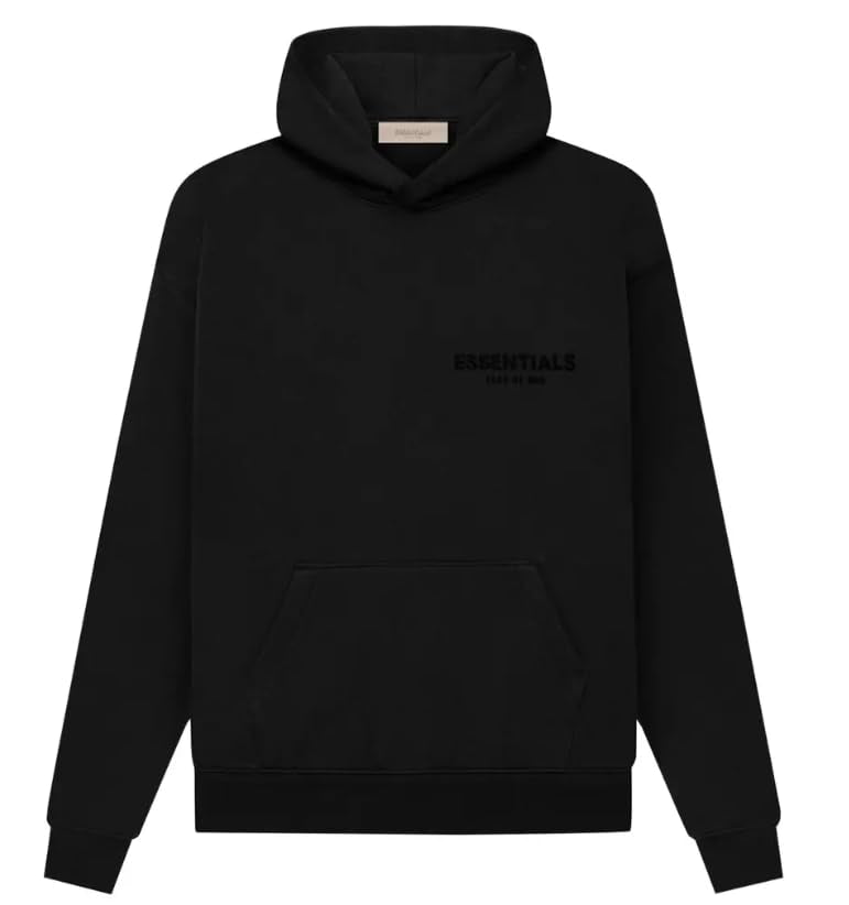 FEAR OF GOD HOODIE ESSENTIALS ( stretch limo-black )