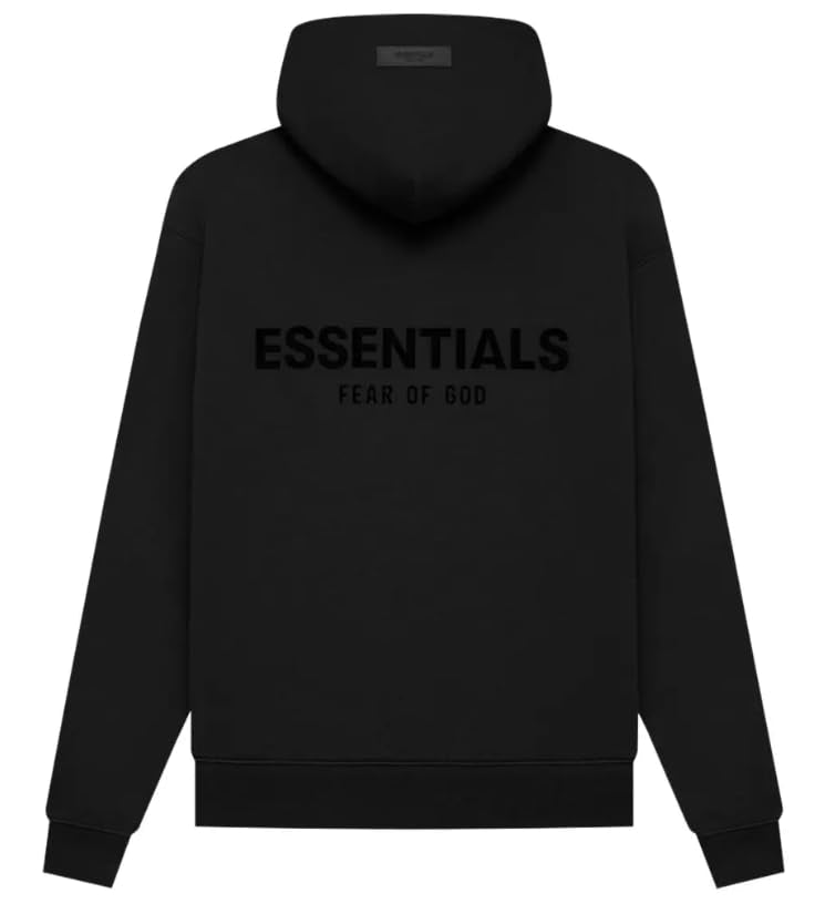 FEAR OF GOD HOODIE ESSENTIALS ( stretch limo-black )